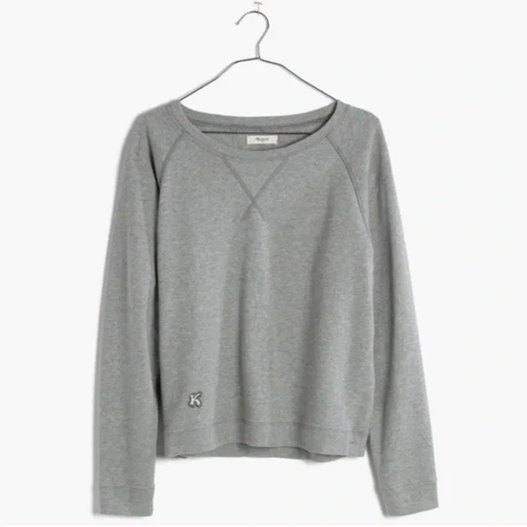 NWOT Madewell Daryl K Crewneck Sweatshirt Women's Small Solid Gray - Picture 1 of 7